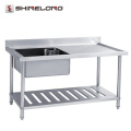 High-End Fabricated Outdoor Free Standing Stainless Steel Sink